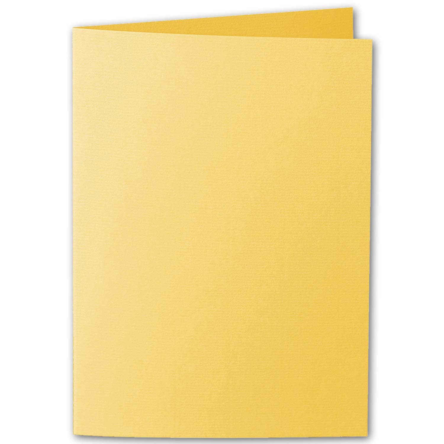ARTOZ Set di 100 biglietti pieghevoli, formato DIN A6, con buste, colore giallo sole, 105 x 148 mm, con buste, 220 g/m²
