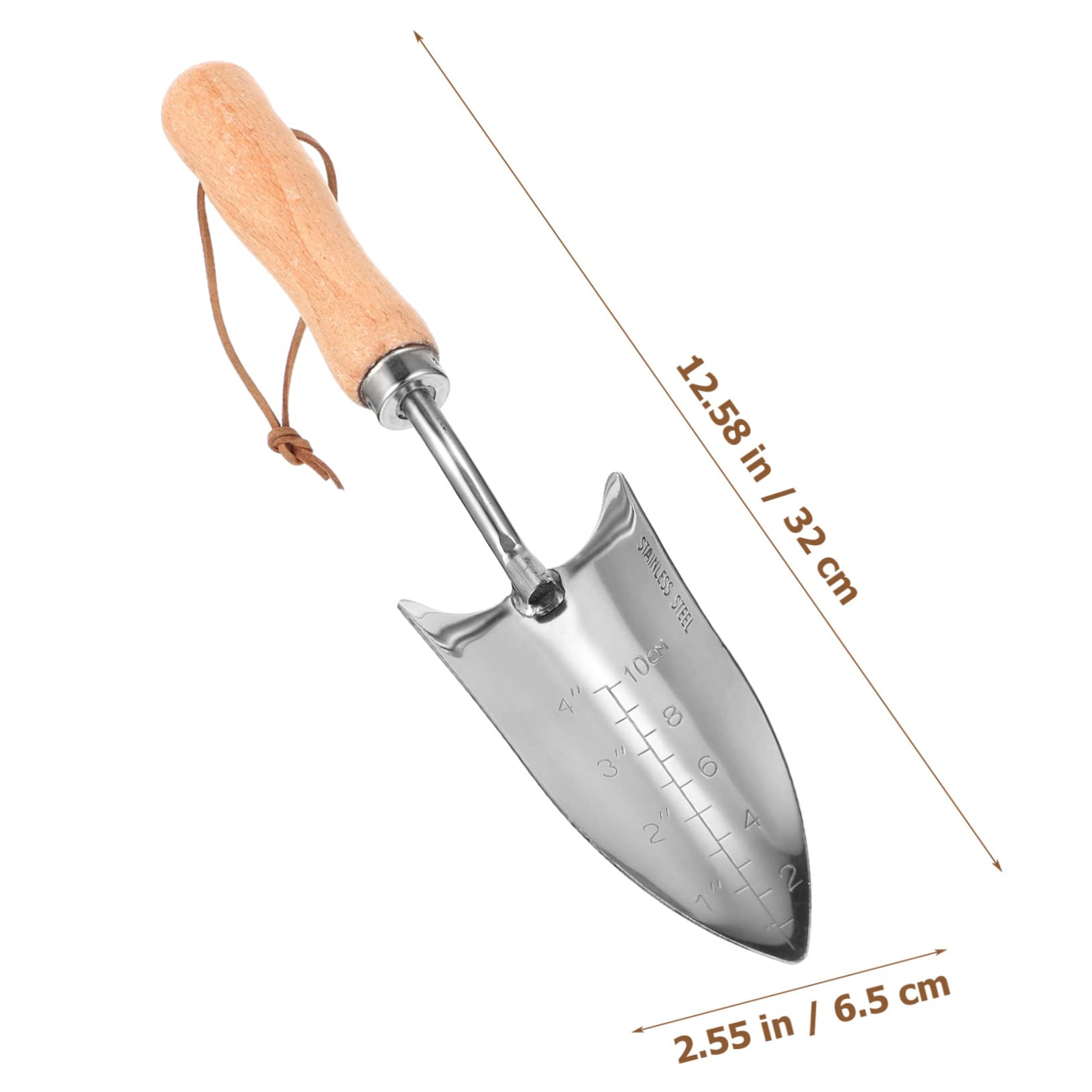 Happyyami 2pezzi Zappetta Da Giardinaggio Acciaio Inossidabile Con Manico Ergonomico Per Piantare e Diserbare Utensile Multifunzionale Per Giardinaggio e Attività All Aperto