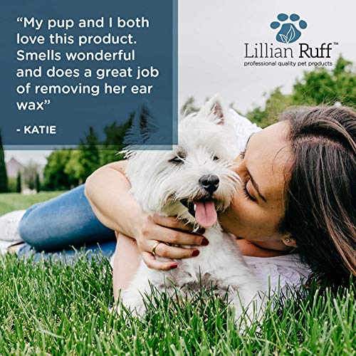 Lillian Ruff Ear Cleaner & Otic Rinse for Sensitive Ears: Alcohol Free Dog Ear Wash with Alo+H6+F6:K28F6:N29 - Thumbnail 7