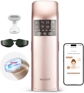 Depiladora Laser IPL, Zafiro de Pantalla Completa de 3℃ frío Pero Indoloro, Tres Impulsos Ultrarápidos, Profesional Depiladora Luz Pulsada, Con Aplicación Inteligente, Trinity iGlow 10