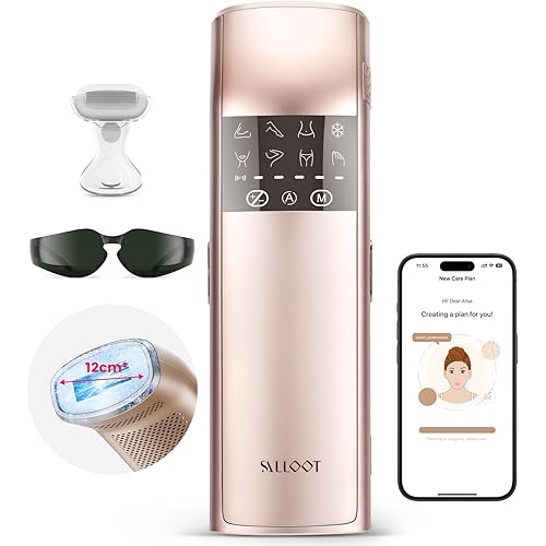 Laser Hair Removal, 25J Energy Triple-Pulse IPL Laser Hair Removal for Women, 12 cm² Comfort Sapphire 37 °F Ice-Cooling Contact, Hair Removal Device for Armpits Legs Arms Bikini Line