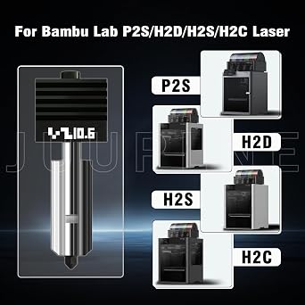 2-Pack Upgraded 0.6MM Hotend kit for Bambu lab P2S/X2D/H2D/H2S/H2C(4-PK Silicone Socks with QR Code), Extruder Include Hardened Steel Nozzle and electroplated Heating Block for bambus 3D Printer