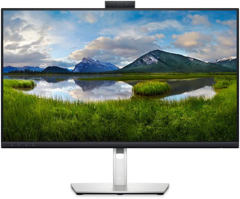 Dell C2723H 27 Inch Full HD (1920x1080) Video Conferencing Monitor, 60Hz, IPS, 5ms, 99% sRGB, Built-in Speakers, 5MP Camera, Mic, 2x DisplayPort, HDMI, 5x USB, 3 Year Warranty