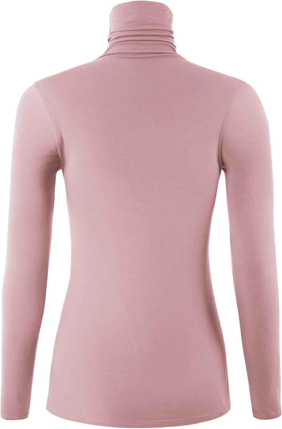 AUHEGN Women's Long Sleeve Lightweight Turtleneck Top Pullover Casual Active Layer Tops Shirts - Image 3