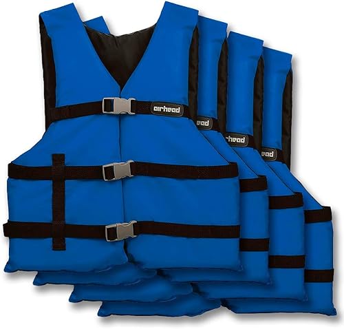 Miniatura 1 de Airhead Adult General Purpose Life Vest 4-Pack, Multiple Colors Available
