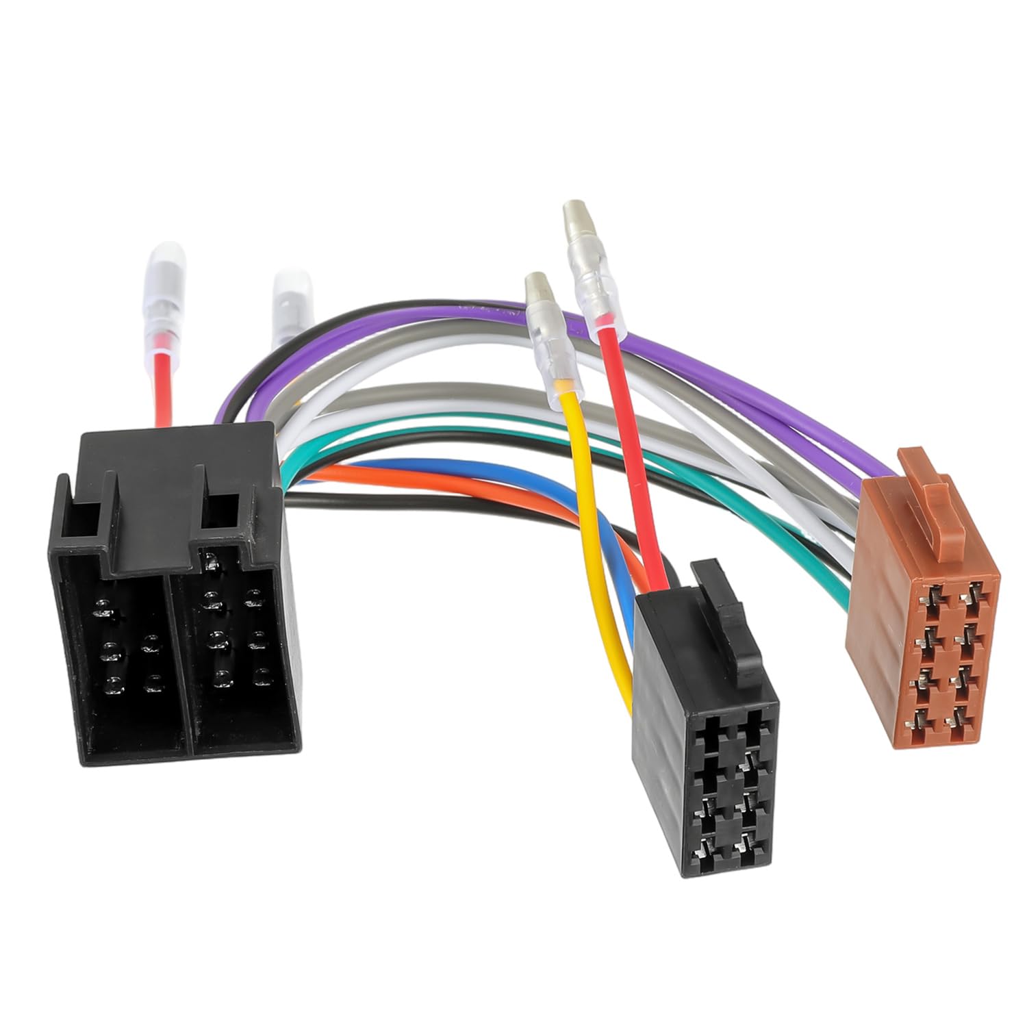 Adaptateur Autoradio ISO Universel – Commutation Borne 15/30 – Compatible VW, Opel, Mercedes, Renault, Audi, BMW – Câble ISO Prolongateur Avec Interrupteur