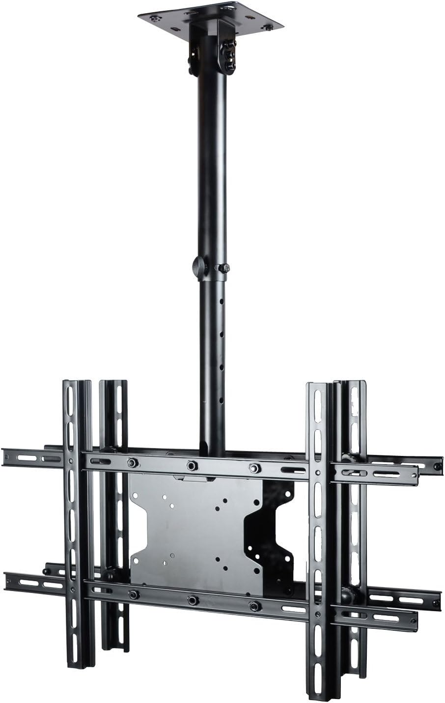 VideoSecu Dual TV Ceiling Mount Swivel Tilting Double TV Ceiling Mount for Most 32"-75" Samsung, Sony, LG, Sharp, Vizio, Toshiba, Sharp, Element Double LCD LED TVs Monitors up to VESA 600x400mm 1JT