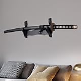Katana Wall Holder-Sword display wall mount-Wood 3 set -Load capacity of 50 pounds -Sword display wall mount (Swords Not Included)