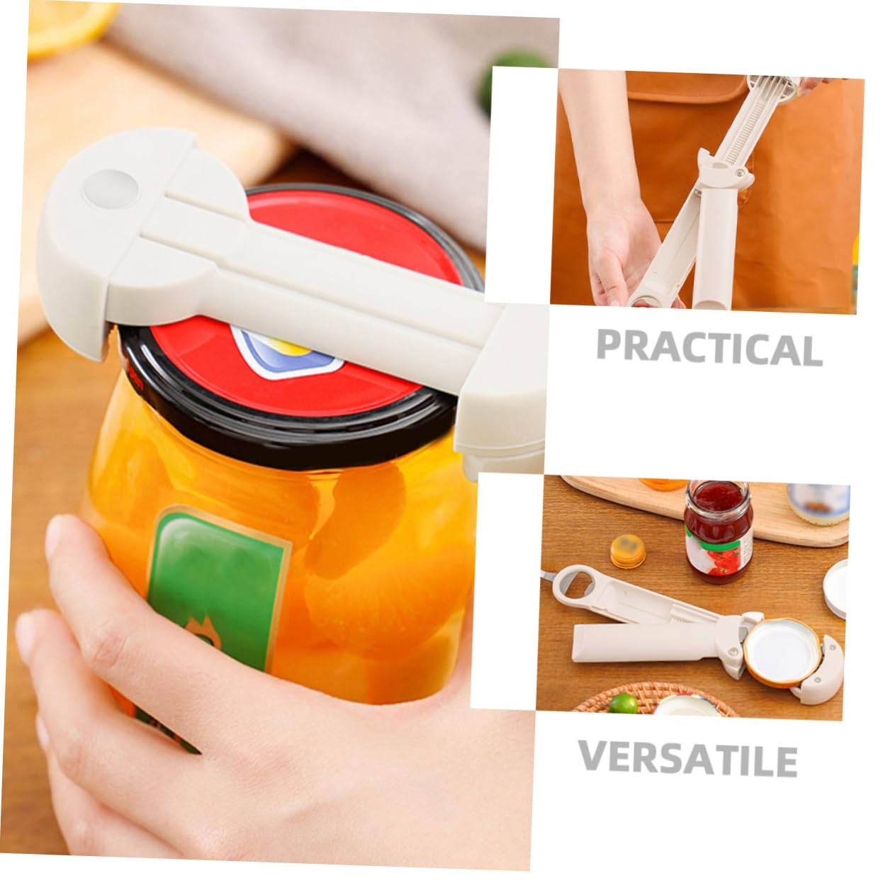 Cabilock 5 Abrelatas Multifuncional Abridor De Botellas Abridor De Latas Para Acampar Abridor De Latas Resistente Desgaste Abridor De Tarros Para El Hogar Abridor De Tarros Pequeño