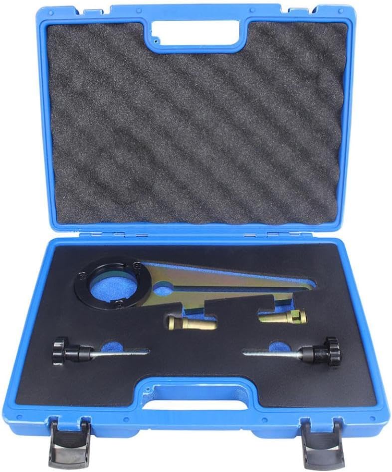5PCS Crankshaft Pulley Timing Retainer Crankshaft Locking Adjustment Tool Locking Pin Kit Compatible with N47 and N57 Engines