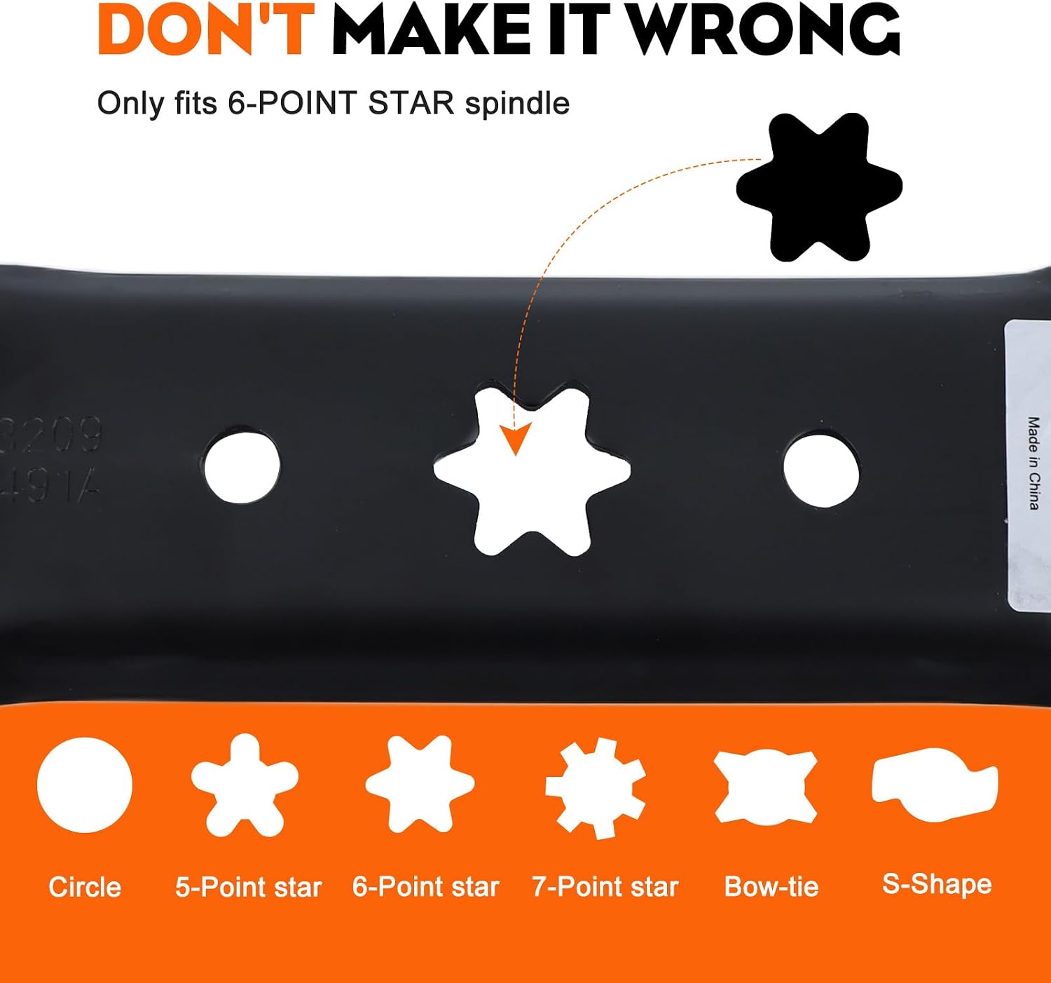 Hipa 3-Pack 942-05052A High Lift Mower Blades 6-Point Star Set for Cub Cadet ZT1 50 inch Deck Lawn Mower ZT1 ZT2 Ultima XT1 XT2 Enduro Series GT50 LT50 RZT-L34 50" Mower Models