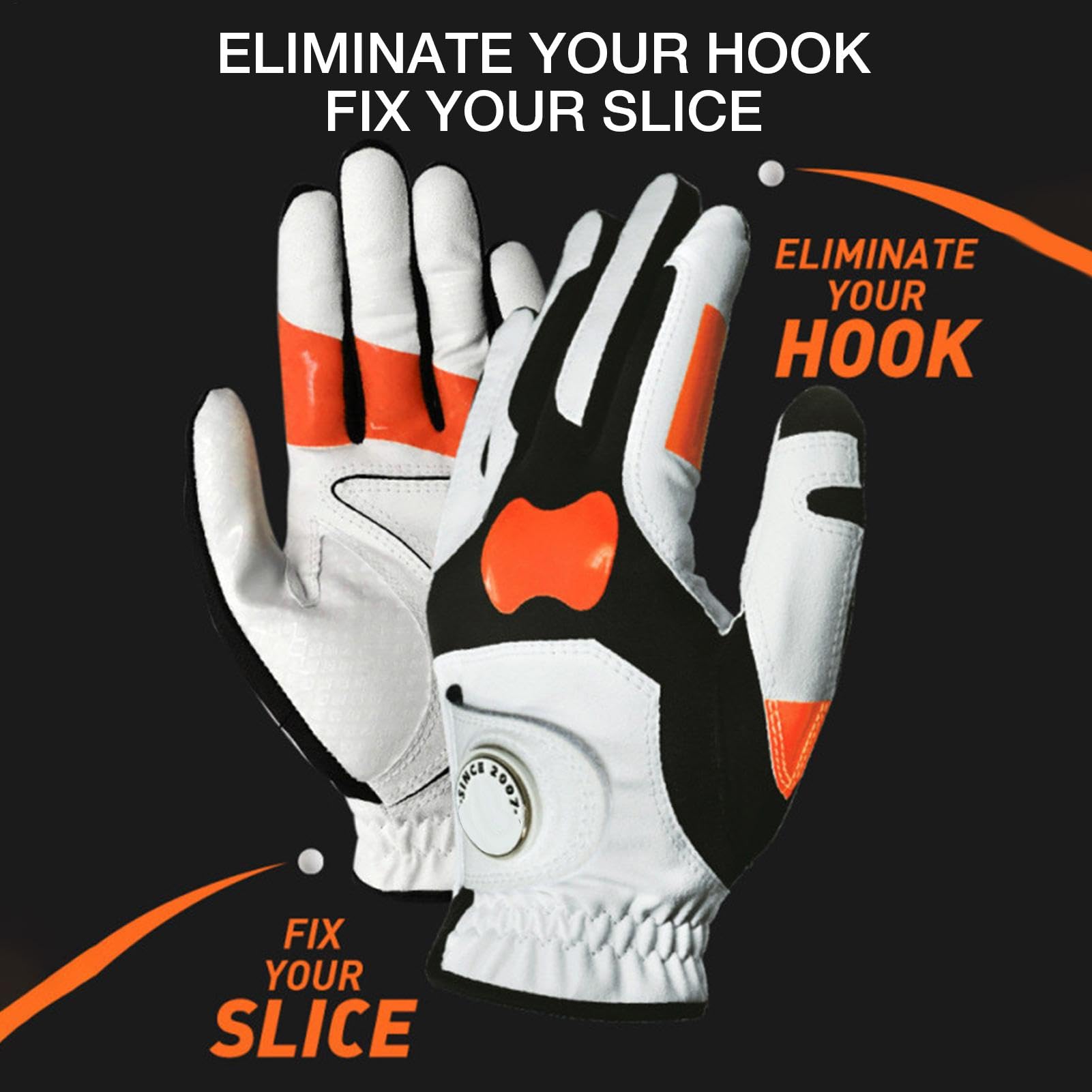 Herren-Golfhandschuhe, linke Hand, Golf-Trainingshandschuhe, Golf-Trainingshandschuhe, Grifftrainer-Handschuhe, linke Hand, Golfschwung-Korrekturhilfe, starke Golfhandschuhe