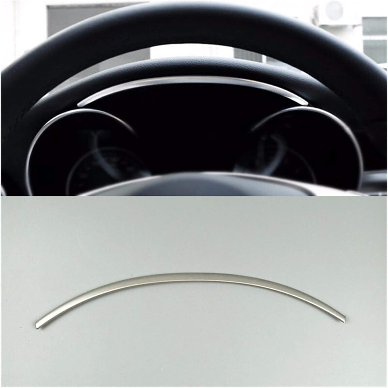 Shenghao Yige Store Stainless Steel Car Dashboard Trim Strip Fit for Mercedes Benz C Class W205 GLC X253 2015-2018 Auto Interior Accessories (Color Name : 1 piece)