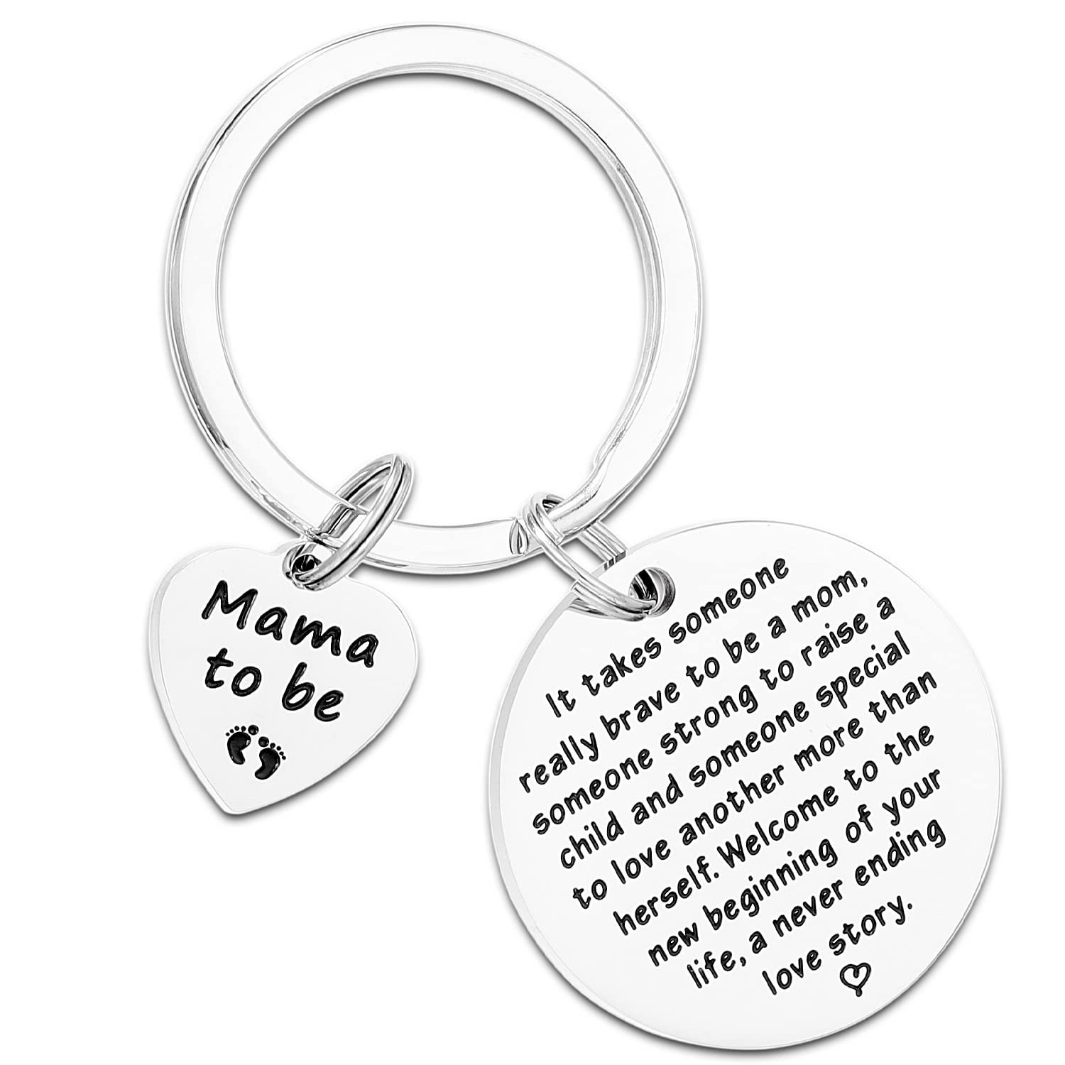 HUTIMYMother Keychain Gifts For New Parents - Expecting Mother Announcement, Going To Be Mama Keychain