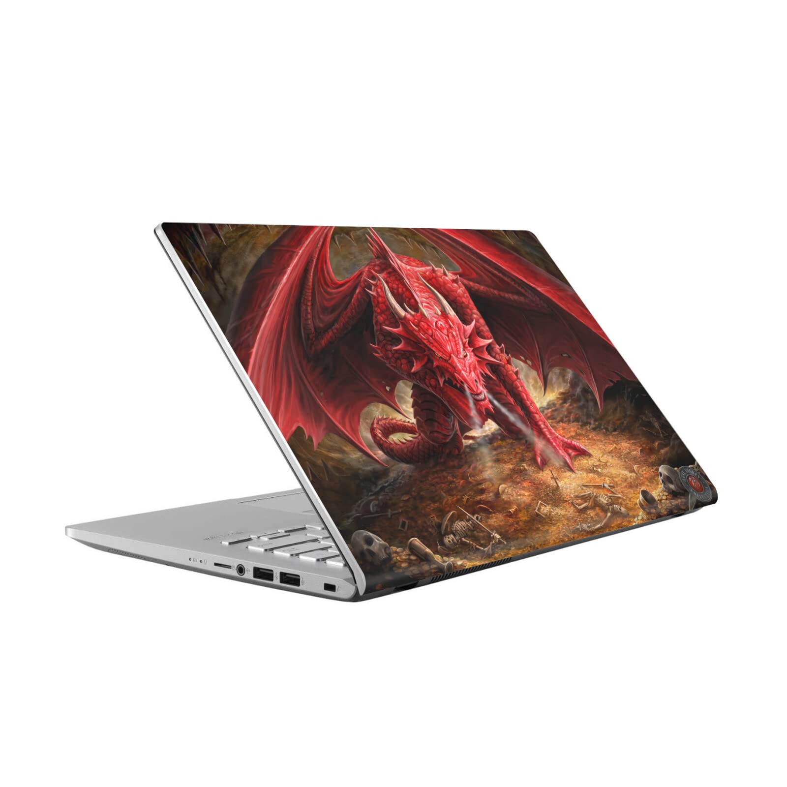 Autocollant ASUS Vivobook 14 Anne Stokes Dragon résout les rayures