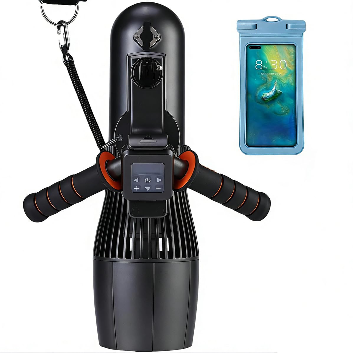 FIFISH Scooter subacuático de 10 km/h 500 W RC Sup Motor interruptor de 10 velocidades, 40 m de profundidad para piscina scooter de mar para tabla de surf jet, bolsa impermeable de 30 m