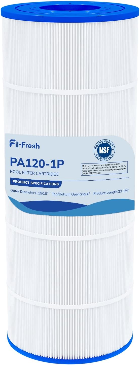 Fil-fresh C1200 Pool Filter Cartridges Compatible with Hayward C1200, Replacement for Pleatco PA120, Hayward CX1200RE, Unicel C-8412, 120 sq.ft