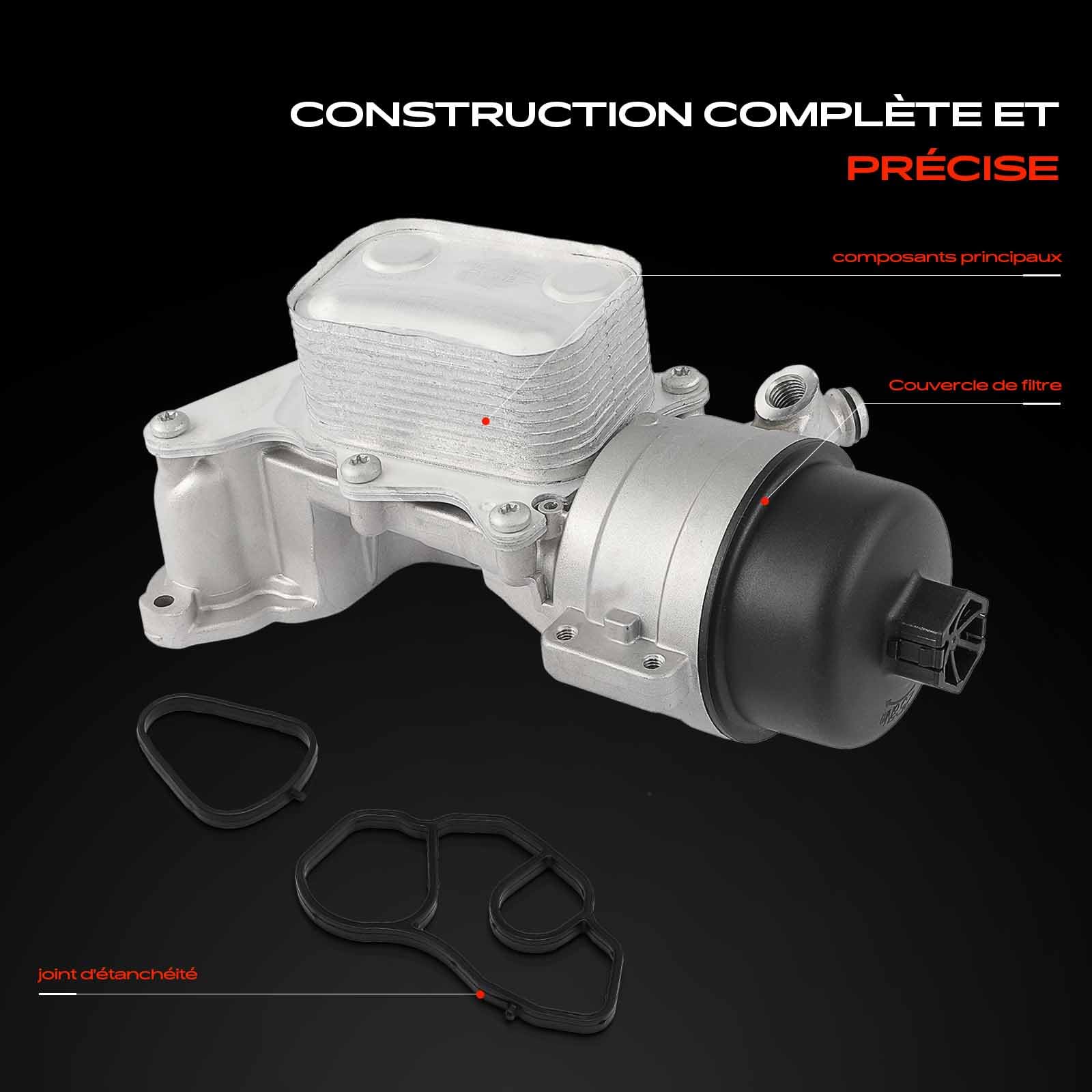 Frankberg Refroidisseur d'huile 11428643745 | Compatible avec: DS5, 308 II L3 LB LH LP LW, M.i.n.i Cabriolet R57, 3008 SUV M4 MC MJ MR, DS3 Cabriolet SB