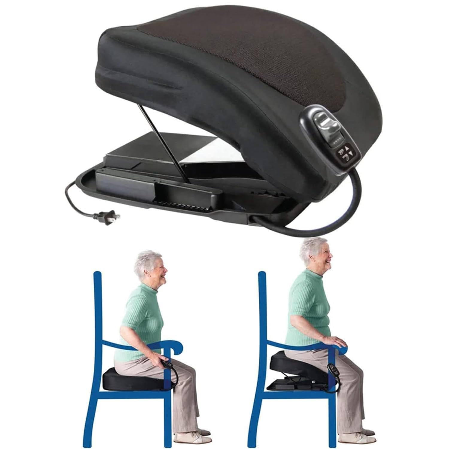 Coussin Releveur, Coussin D'assistance Au Siège électrique, Coussin De Levage Portable, Aide à La Mobilité, Supporte Jusqu'à 280 Lb,Pour Aider Les Personnes âgées Et Handicapées à Monter Et Descendre