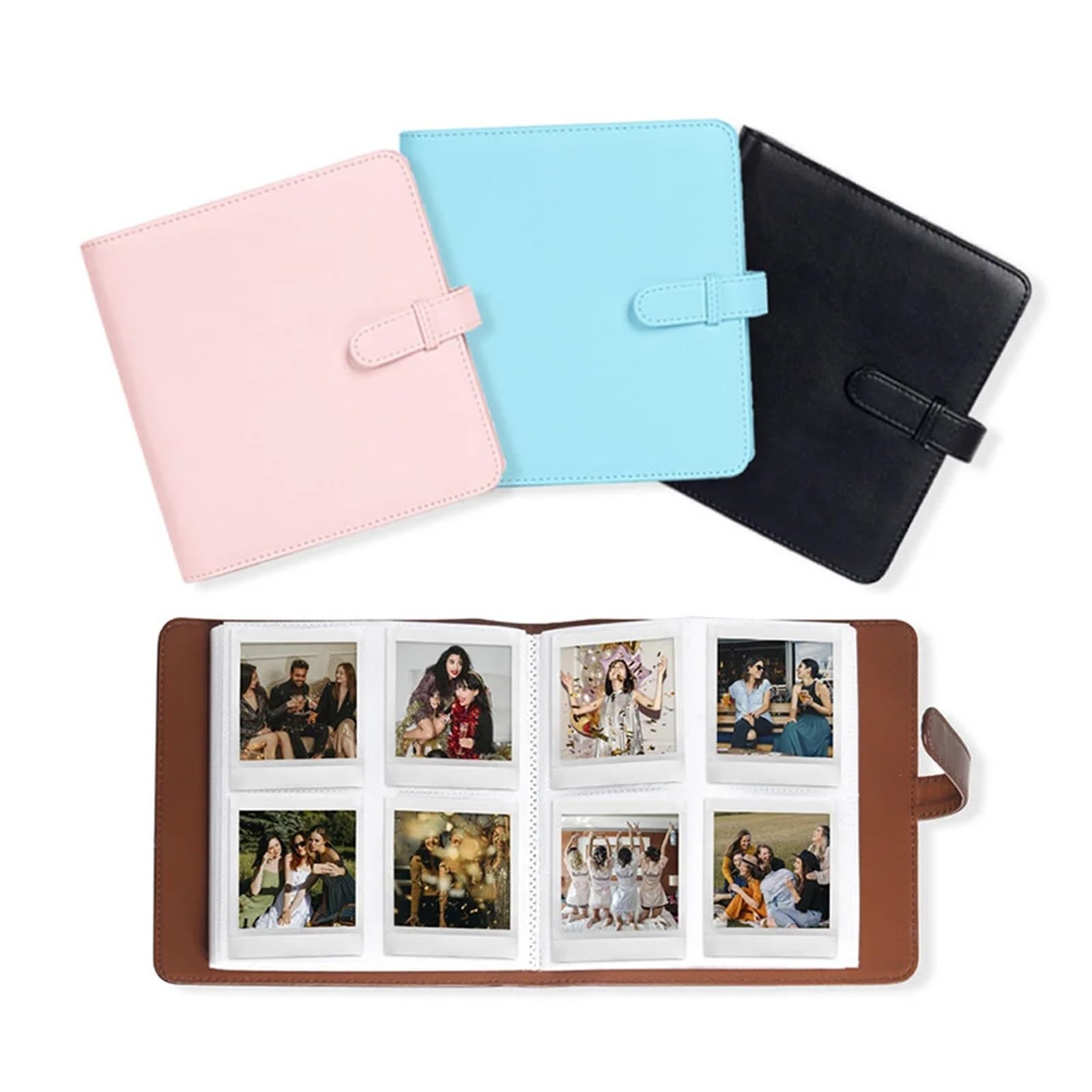 Álbum de fotos con 288 bolsillos for cámara Instax Square Mini 3 Square y Mini Shot 3 Square.(Pink)