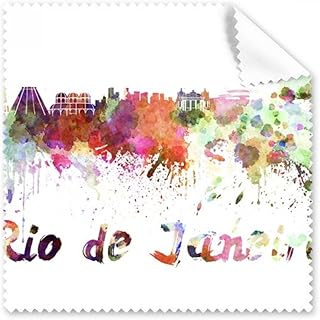 Rio De Janerio Brazil City Watercolor Cleaning Cloth Phone Screen Glasses Cleaner 5pcs