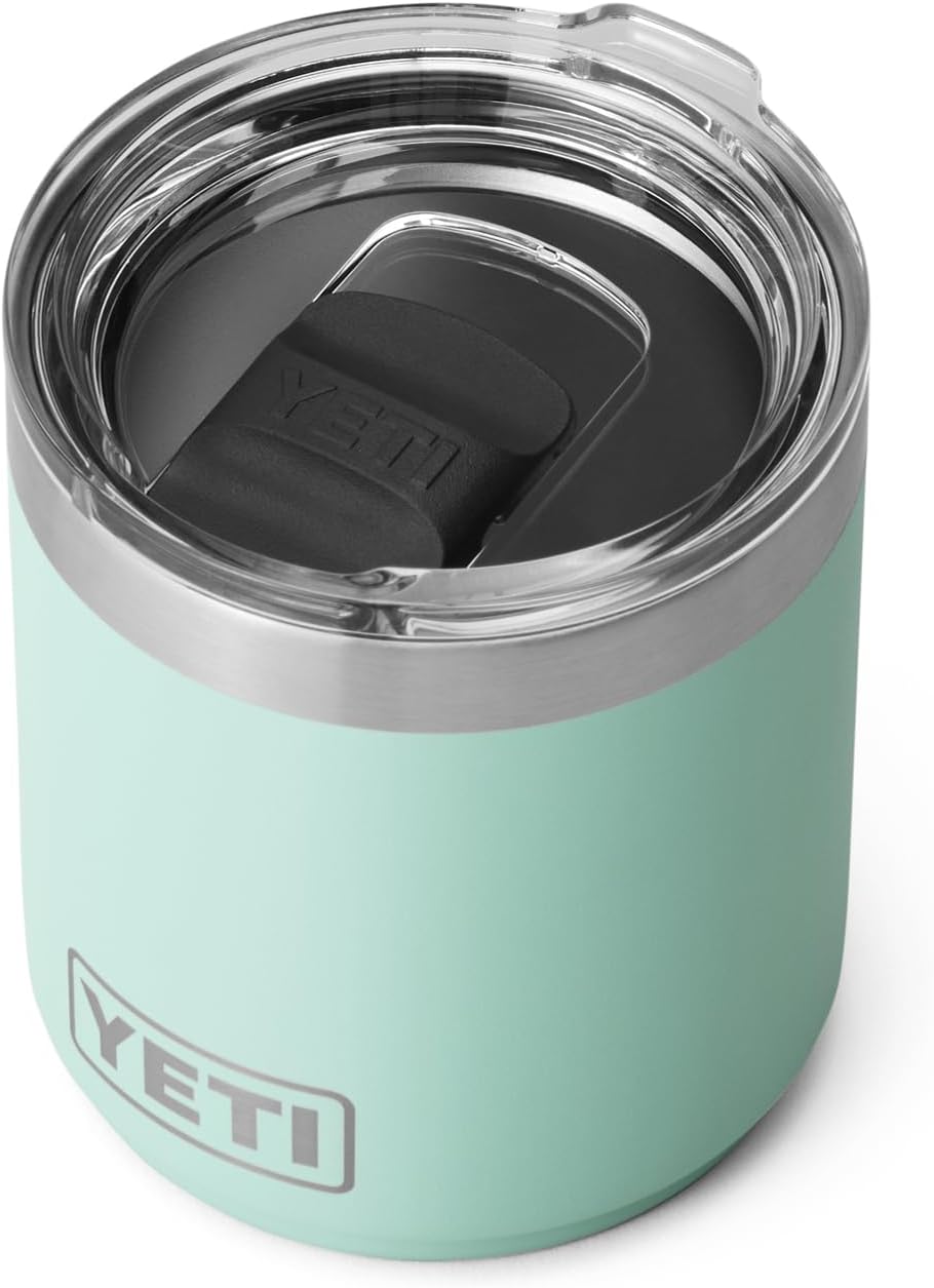 YETI Rambler 10 oz Stackable Lowball 2.0, Vacuum Insulated, Stainless Steel with MagSlider Lid, Seafoam