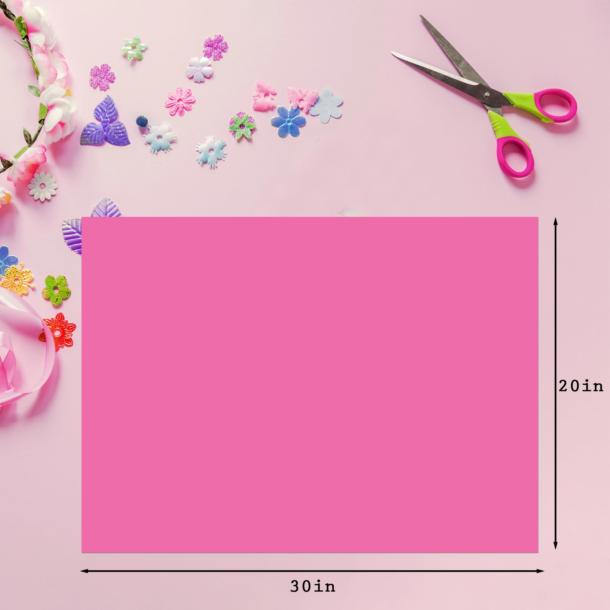 PINWATT 500 hojas de papel de seda rosa para bolsas de regalo, papel de seda a granel, 20 x 30 pulgadas, papel de embalaje rosa para envolver regalos, manualidades, boda, cumpleaños, baby shower, día