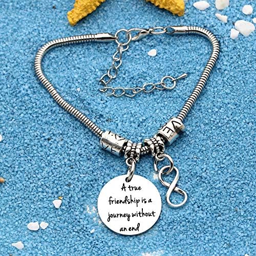 Friendship Forever Pendant Snake Bracelet Gift Adjustable For Women Lady Girls Best Friends Birthday Christmas Bracelet Jewellery