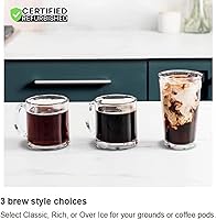 Vista 5 de Ninja CFP105 DualBrew Cafetera de Café Caliente y Helado Negro (Renovado) Conjunto con Paquete de Protección Mejorada CPS de 2 Años