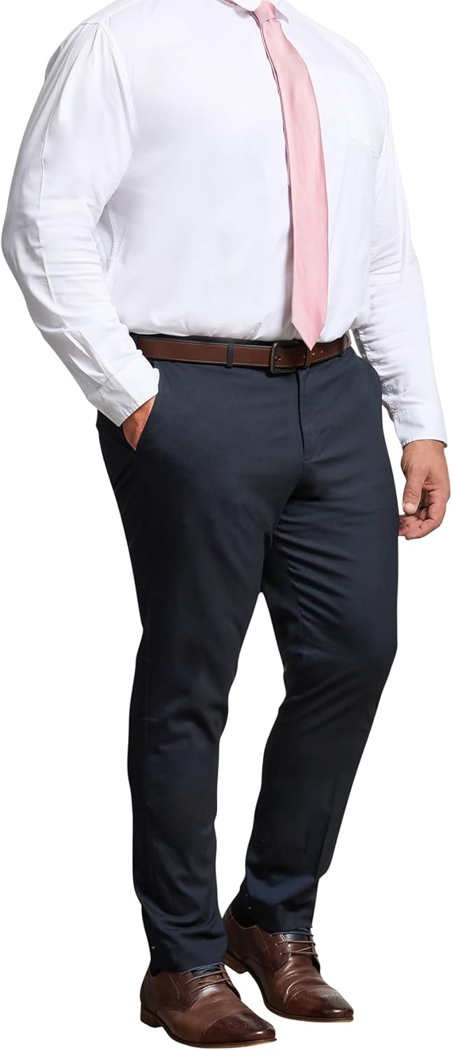 BadRhino Big & Tall Mens Plain Suit Pants Blue