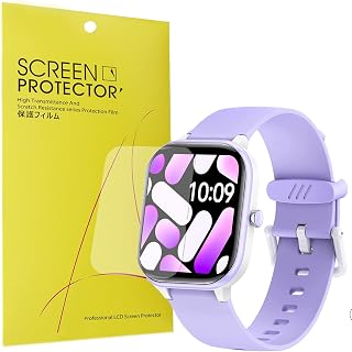 Compatible for HENGTO Kids Fitness Tracker Screen Protector, Sahouden [6 Pack] Full Coverage TPU Clear Film Compatible for HENGTO H39 PLUS Fitness Tracker (6 pack)