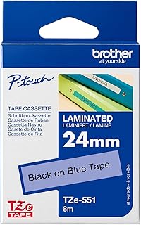 Brother TZE551 - Cinta, color negro y azul