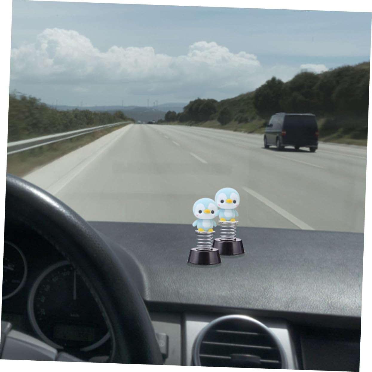 Bobble Heads for Dashboards 4pcs Dashboard Toy Bases Car Spring Shaking Ornaments