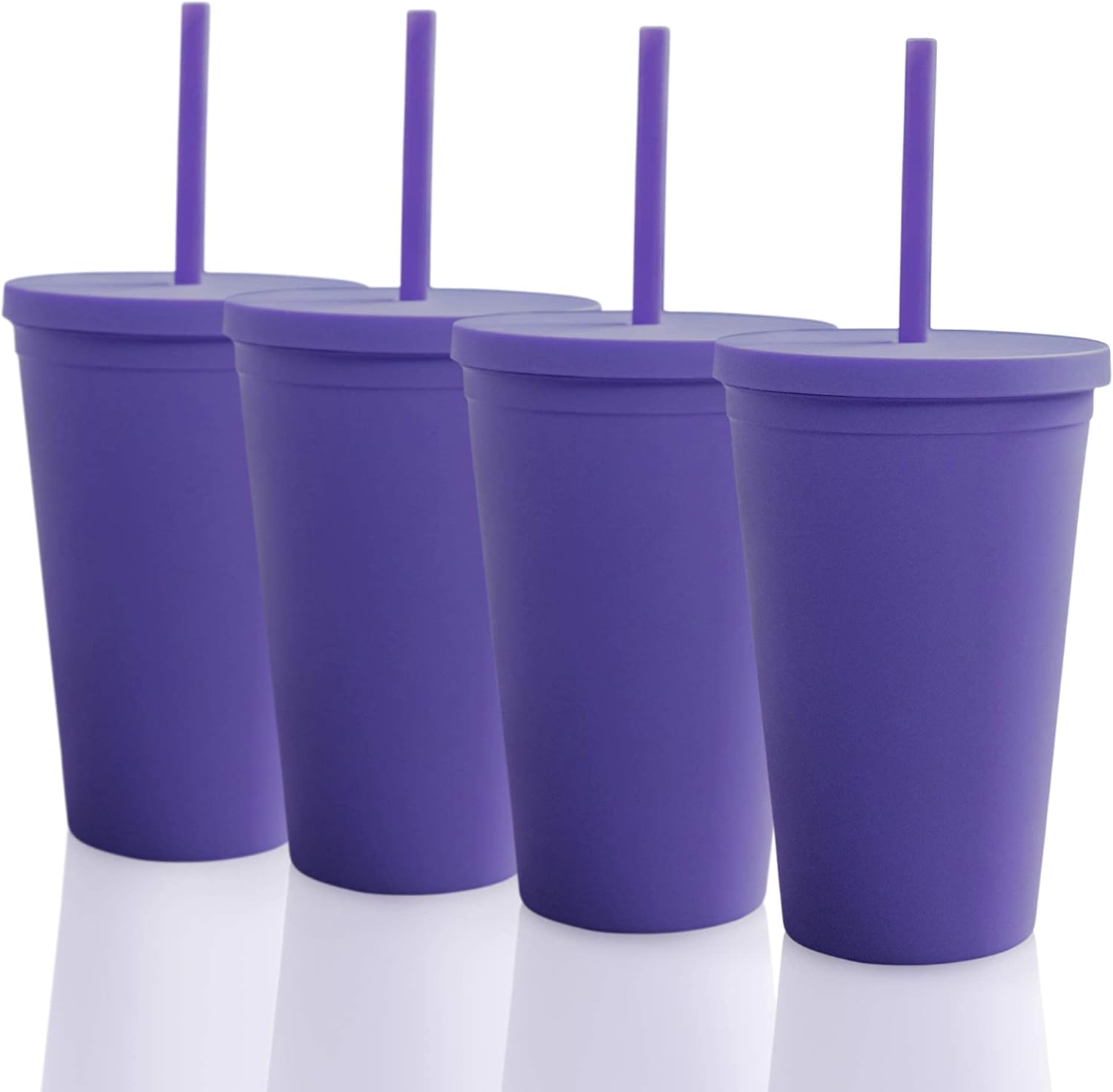 Tор Rаtеd Tumblers with Lids (4 pack) 16oz Pastel Colored Acrylic Cups with Lids and Straws  Double Wall Matte Plastic Bulk Tumblers With FREE Straw Cleaner! Vinyl Customizable DIY Gifts (Purple) Tор Rаtеd Tumblers with Lids (4 pack) 16oz Pastel Colored Acrylic Cups with Lids and Straws  Double Wall Matte Plastic Bulk Tumblers With FREE Straw Cleaner! Vinyl Customizable DIY Gifts (Purple)