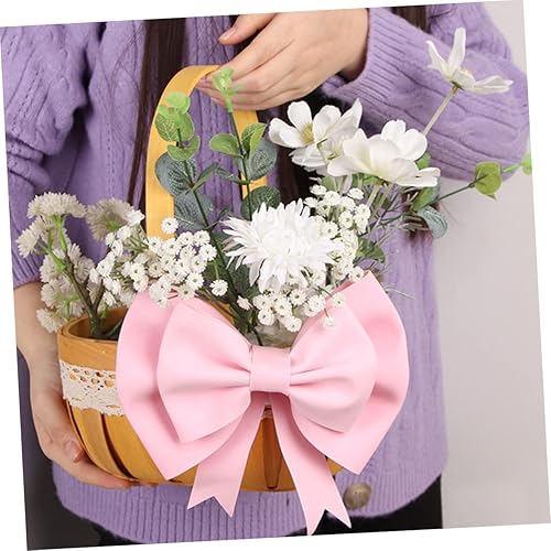 Miniatura 7 de BESTOYARD 3 piezas de pajarita de lazo grande, decoración de lazos florales, decoración de nudos, corona, lazo, cestas de regalo, lazos de regalo,