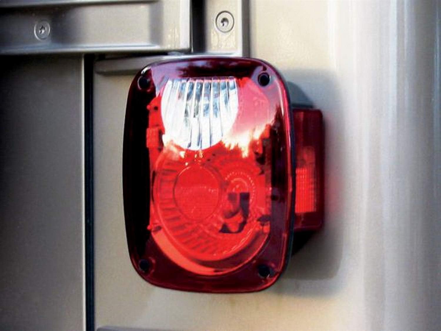 RAMPAGE PRODUCTS Rampage Taillight Conversion Kit w/Euro Lenses | Pair, Brite Color | 5307 | Fits 1976 - 2006 Jeep CJ, Wrangler YJ, LJ & TJ