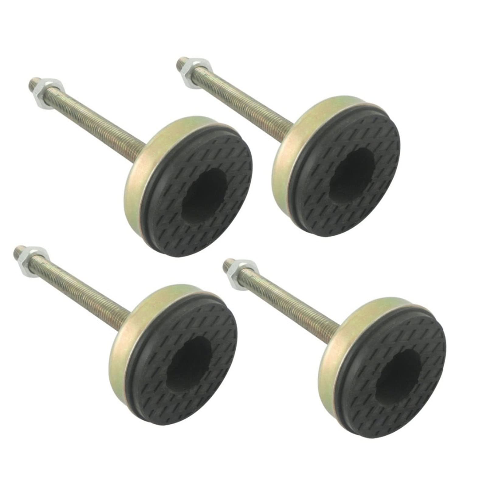 patas niveladoras de alta resistencia, Juego de 4 pies niveladores ajustables for muebles con rosca M12x80 mm, base 62 diámetro, ideales for cocinas, talleres y oficinas