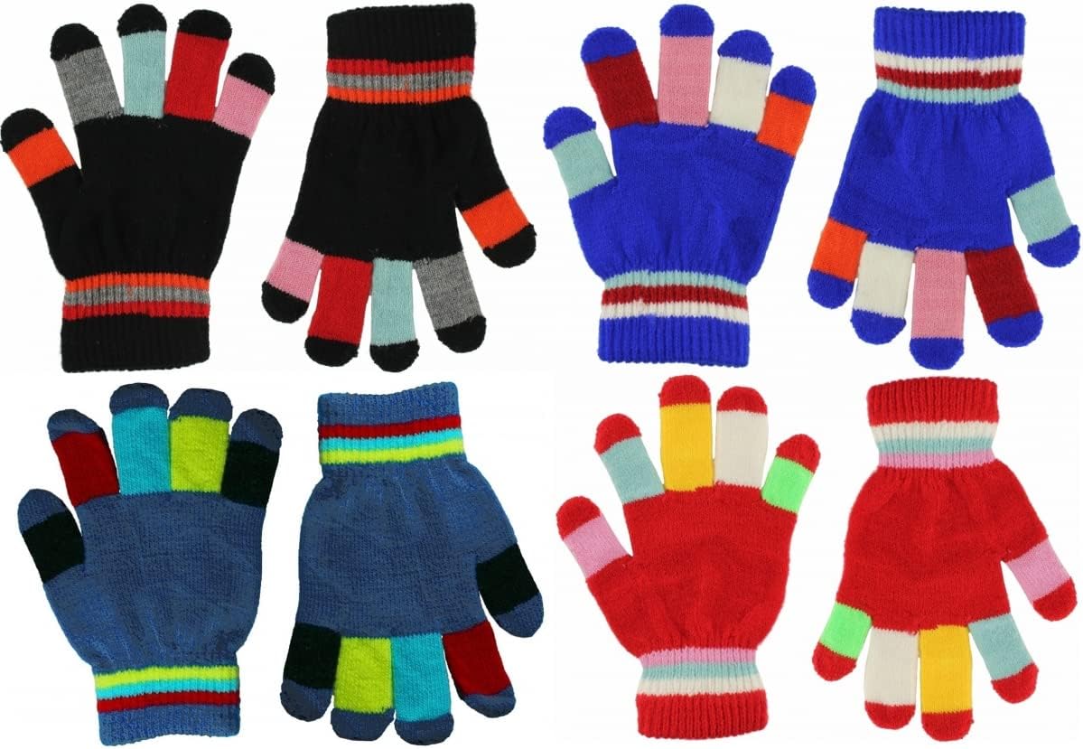 Magic Warm Set of Four Multicoloured Gloves