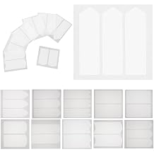 18 Sheets French Manicure Stickers Paper Nail Stencils White