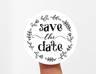 120PCS Save The Date Labels Stickers Envelope Seal Bridal Shower Stickers Save The Date Wedding Stickers Wedding Favor Stickers
