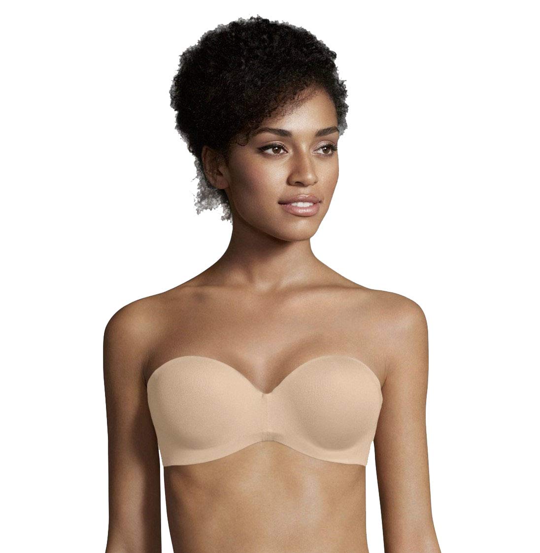 maidenformSelf Expressions Women's Extra Coverage Strapless Bra (DDD, 40) Nude