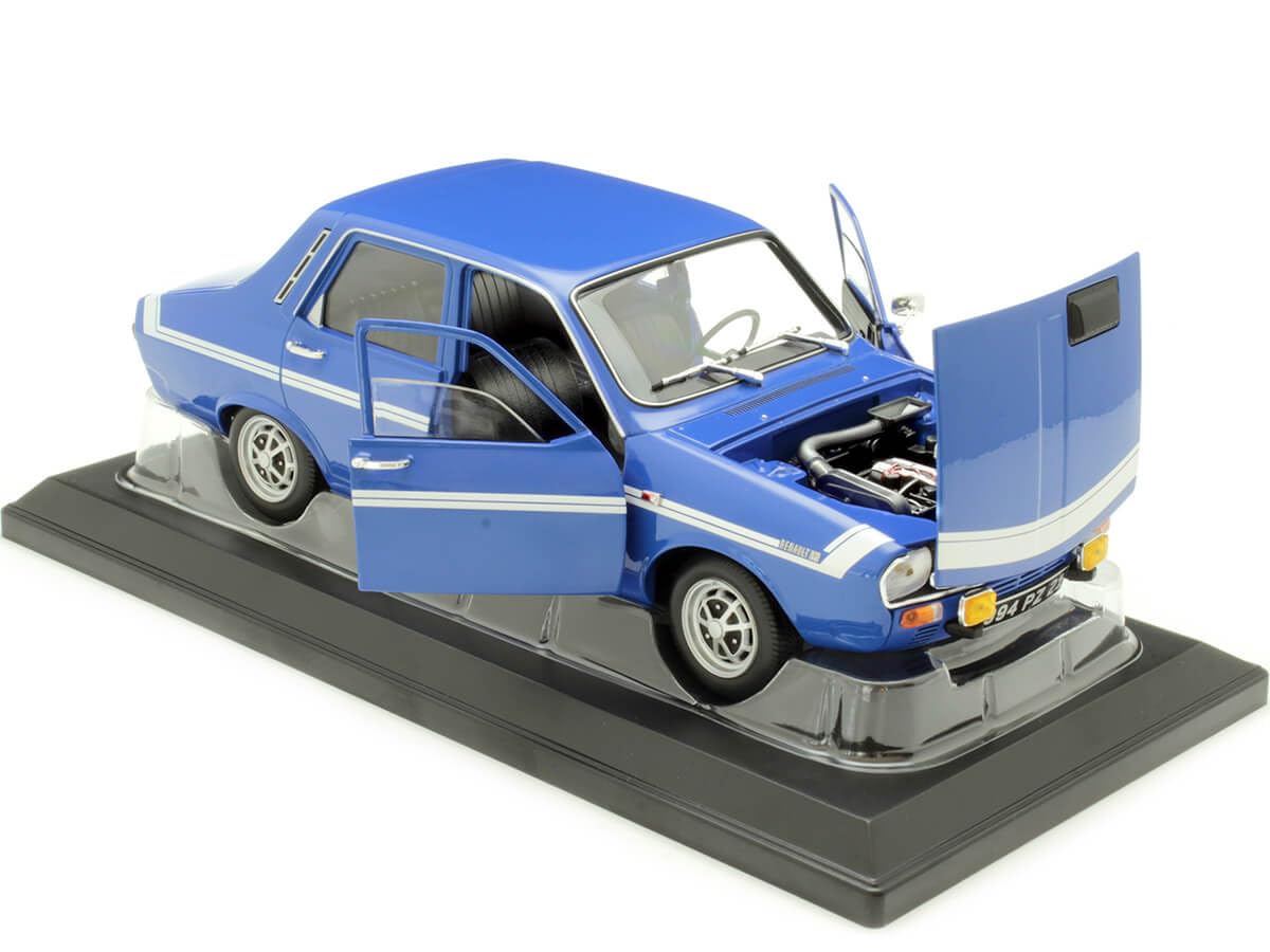 Renault 12 Gordini Without Bumpers 1971 Bleu-de-France Blue 1:18