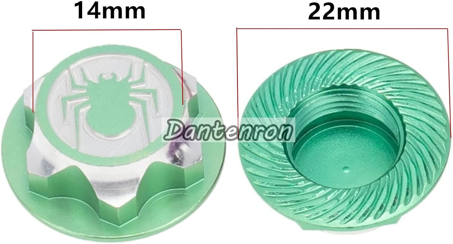 4PCS RC 17MM Hex Wheel Nut Dustproof Anti-Skid Mount Cap CNC Aluminum Compatible with 1/8 Buggy Off Road Monster Truck Car Traxxas X-Maxx Summit E-Revo HPI HSP Losi Kyosho Tamiya (Green)