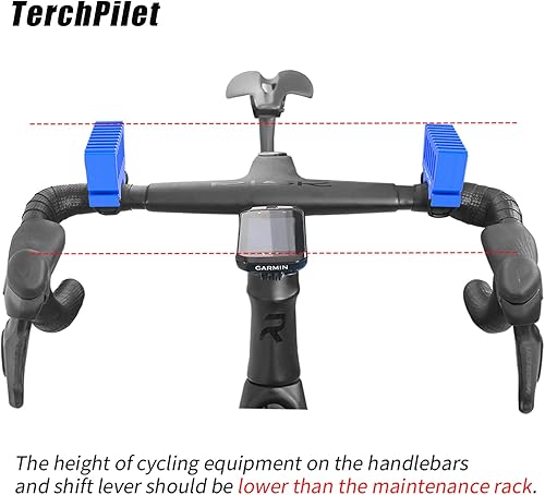 Miniatura 6 de Soporte de reparación invertido para bicicleta, soporte de manillar portátil para mantenimiento de bicicletas, base antideslizante y correas de