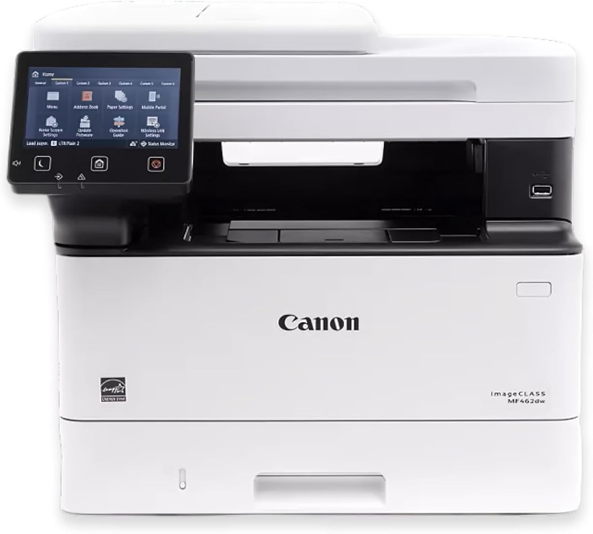 Impresora láser dúplex inalámbrica monocromática 4 en 1 imageCLASS MF462dw de Canon con capacidades de impresión, copia, escaneo y fax, alimentador automático de documentos y panel de pantalla táctil de 5 pulgadas renovado) | Impresión, copia, escaneo, capacidades de fax, alimentador automático de documentos