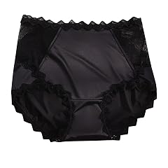 NATHGAM High Waist Panties for Women Sexy Lace Trim Seamless Full Coverage Briefs Ladies Tummy Control Butt Lifting