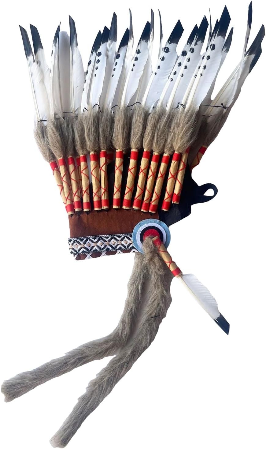 Elastic Indian Headdress Feather Headpiece for Adults Party Hairband Party Decorative for Cosplay Feather for