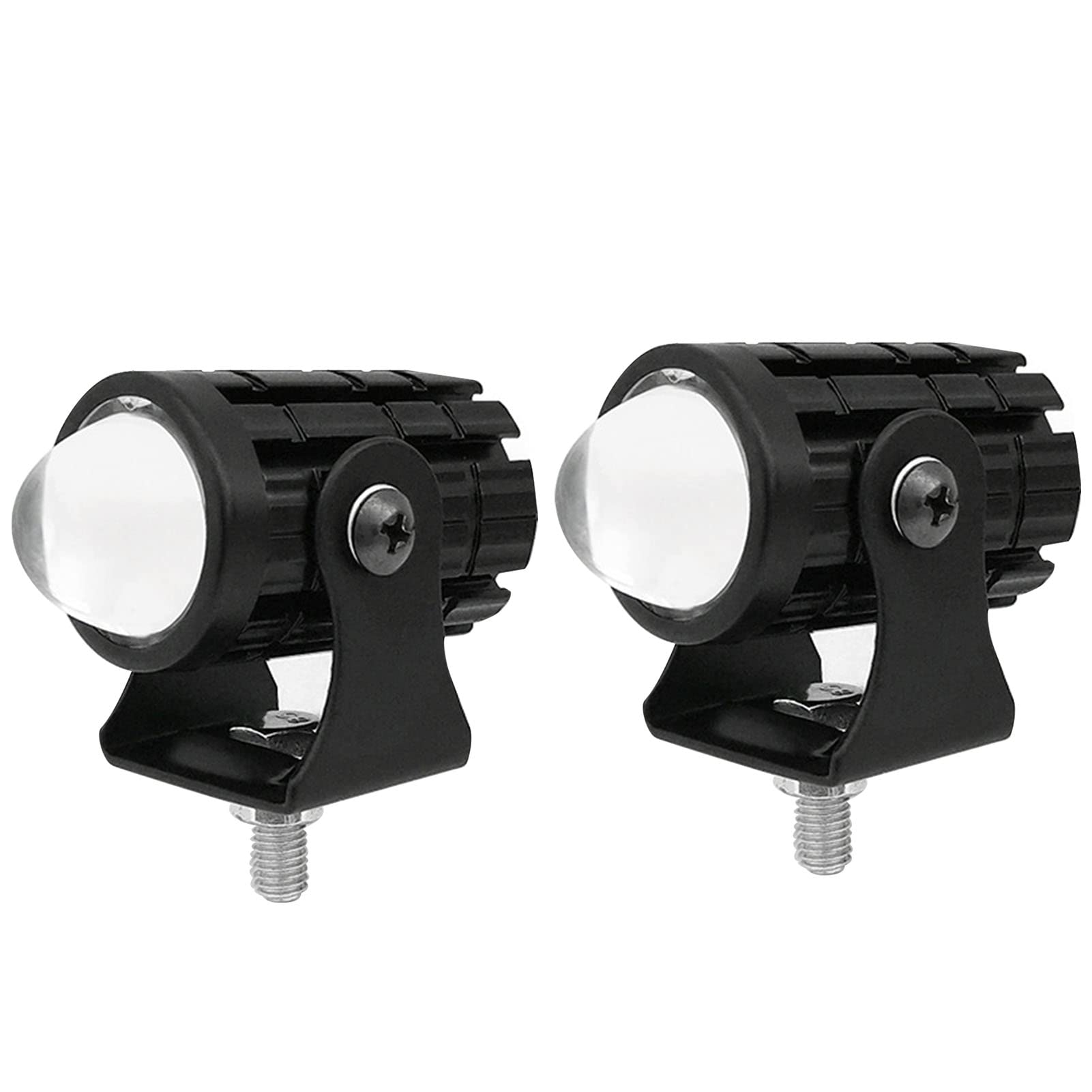 Faretto per Motocicletta Faro di Guida a LED IP67 Impermeabile Abbagliante Anabbagliante Doppio Colore Lunga Durata con Interruttore Sul Manubrio per SUV per UTV