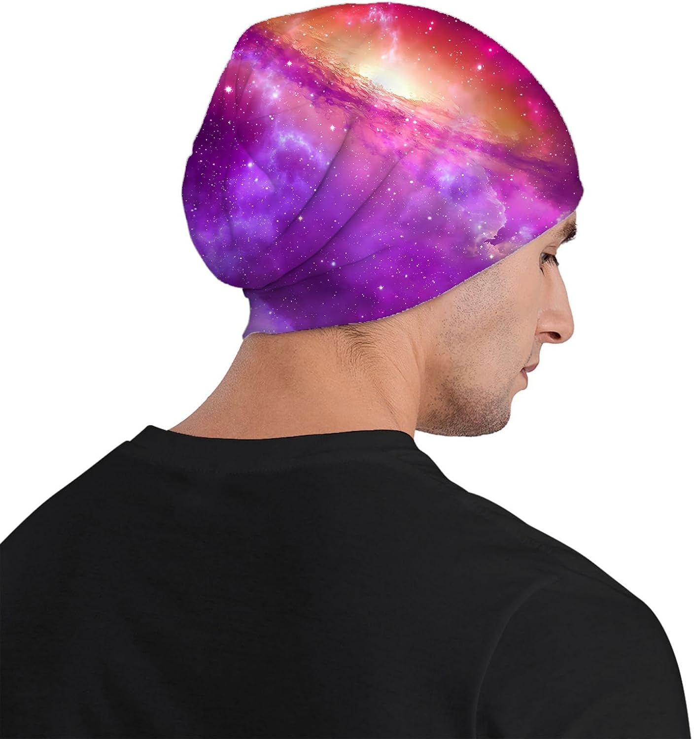 Beautiful Peacock Womens Slouchy Beanie Cotton Chemo Caps Cancer Headwear Hats Turban Baggy Skull Sleep Scarf - Image 4