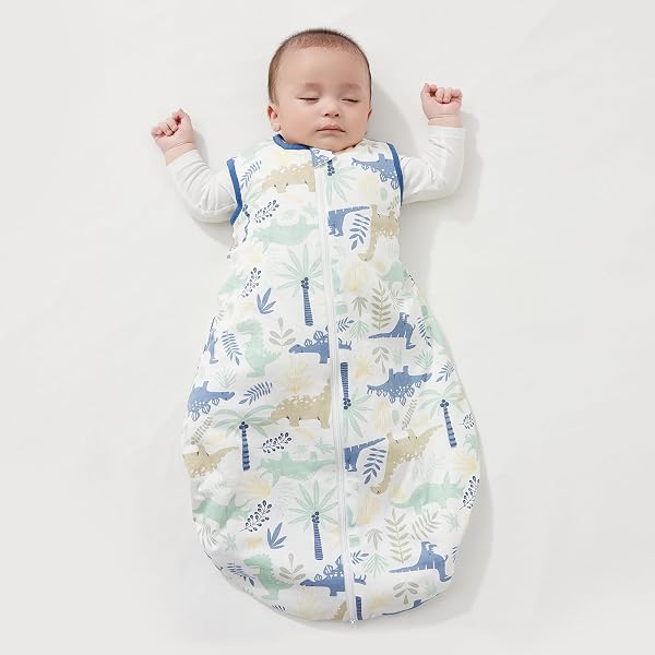 Duomiaomiao Baby Sleeping Bag 1.5 Tog, 100% Cotton Newborn Sleep Sack 18-36 Months Unisex Baby Wearable Blanket for Girl Boy - 2